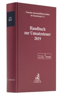 Abbildung von: Handbuch zur Umsatzsteuer 2019: USt 2019 - C.H.BECK