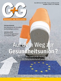 Abbildung von: G + G Gesundheit und Gesellschaft - KomPart Verlagsgesellschaft