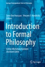 Cover: Introduction to Formal Philosophy - Springer