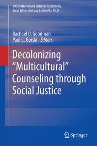 Enlarge image Cover: Decolonizing "Multicultural" Counseling through Social Justice - Springer