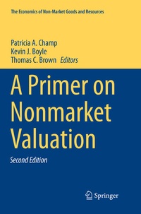 Enlarge image Cover: A Primer on Nonmarket Valuation - Springer