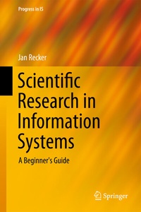 Enlarge image Cover: Scientific Research in Information Systems - Springer
