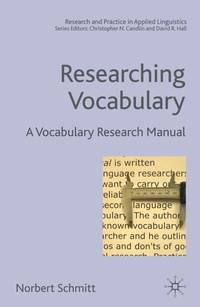 Abbildung von: Researching Vocabulary - Palgrave Macmillan