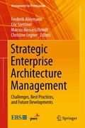 Cover: Strategic Enterprise Architecture Management - Springer
