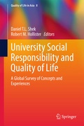 Cover: University Social Responsibility and Quality of Life - Springer
