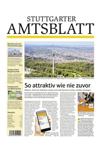 Abbildung von: Stuttgarter Amtsblatt - Landeshauptstadt Stuttgart - Stabsabteilung Kommunikation