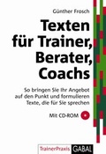 Cover: Texten f&uuml;r Trainer, Berater, Coachs - GABAL-Verlag