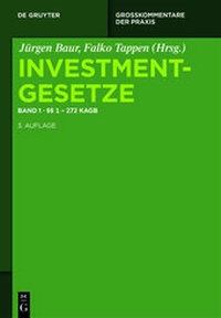 Abbildung von: Investmentgesetze - De Gruyter