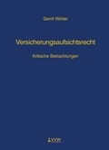 Cover: Versicherungsaufsichtsrecht - VVW Verlag Versicherungswirtschaft