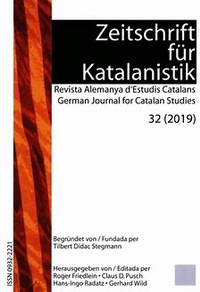 Enlarge image Cover: Zeitschrift für Katalanistik ZfK - Universität Freiburg, Romanisches Seminar