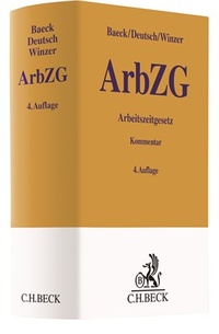Abbildung von: Arbeitszeitgesetz: ArbZG - C.H.BECK