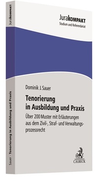 Abbildung von: Tenorierung in Ausbildung und Praxis - C.H.BECK