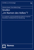 Cover: Strafen "im Namen des Volkes"? - Nomos