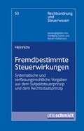 Cover: Fremdbestimmte Steuerwirkungen - Otto Schmidt Verlag