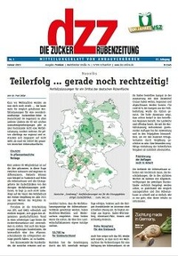 Abbildung von: Die Zuckerrüben Zeitung - dzz - Verband süddeutscher Zuckerrübenanbauer e.V.