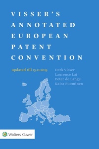 Bild vergrößern Bild: Visser's Annotated European Patent Convention 2020 Edition - Kluwer Law International