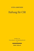 Cover: Haftung f&uuml;r CSR - Mohr Siebeck