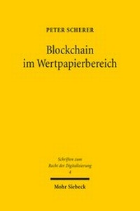 Abbildung von: Blockchain im Wertpapierbereich - Mohr Siebeck