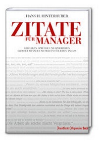 Abbildung von: Zitate für Manager - FAZ Buch