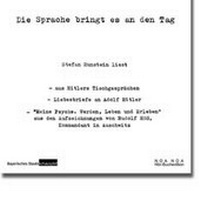 Enlarge image Cover: Die Sprache bringt es an den Tag - NOANOA Hörbuchedition und Theaterverlag