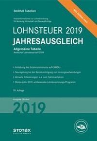 Abbildung von: Tabelle, Lohnsteuer Jahresausgleich 2019 - Stollfuß
