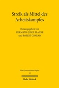 Cover: Streik als Mittel des Arbeitskampfes - Mohr Siebeck