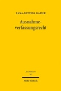 Cover: Ausnahmeverfassungsrecht - Mohr Siebeck