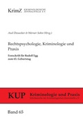 Cover: Rechtspsychologie, Kriminologie und Praxis - KrimZ
