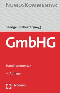 Abbildung von: GmbHG - Nomos