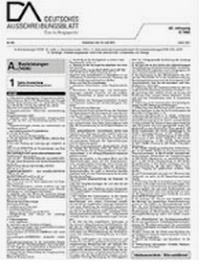 Bild: Deutsches Ausschreibungsblatt - Bundesausschreibungsblatt GmbH