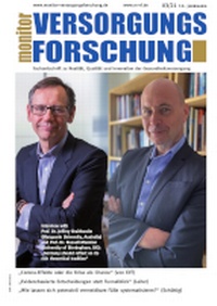 Abbildung von: Monitor Versorgungsforschung - MVF - Monitor Versorgungsforschung