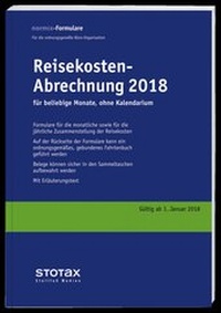 Abbildung von: Reisekosten-Abrechnungen 2018 ohne Kalendarium - Stollfuß