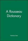 Cover: A Rousseau Dictionary - Blackwell Publishers