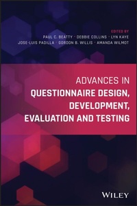 Enlarge image Cover: Advances in Questionnaire Design, Development, Evaluation and Testing - Wiley-Blackwell