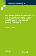 Cover: Words Derived from Old Norse in Sir Gawain and the Green Knight - Wiley-Blackwell