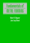 Cover: Fundamentals of Metal Forming - Wiley