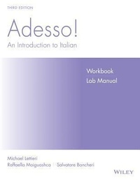 Enlarge image Cover: Adesso!, Workbook/Lab Manual: An Introduction to Italian - Wiley