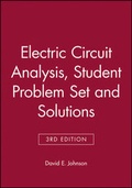 Cover: Electric Circuit Analysis, Student Problem Set with Solutions - Wiley