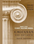 Cover: Student Solutions Manual for Calculus: One Variable, 10e (Chapters 1 - 12) - Wiley