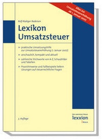 Abbildung von: Lexikon Umsatzsteuer - Lexxion Verlagsgesellschaft