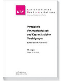 Abbildung von: Verzeichnis der Krankenkassen und Kassenärztlichen Vereinigungen - Deutscher Ärzteverlag