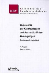 Abbildung von: Verzeichnis der Krankenkassen und Kassenärztlichen Vereinigungen - Deutscher Ärzteverlag
