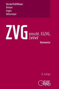 Abbildung von: ZVG - einschl. EGZVG und ZwVwV - Gieseking