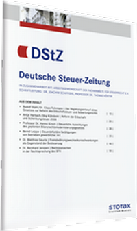 Abbildung von: DStZ - Deutsche Steuer-Zeitung - Stollfuß