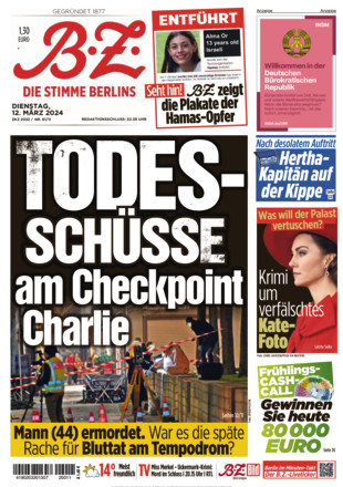 Abbildung von: BZ - Berliner Zeitung - Axel Springer Verlag
