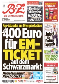 Abbildung von: BZ - Berliner Zeitung - Axel Springer Verlag