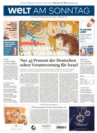 Abbildung von: Welt am Sonntag - Axel Springer Verlag