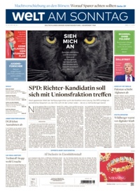 Abbildung von: Welt am Sonntag - Axel Springer Verlag