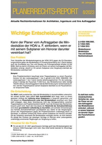 Abbildung von: Planerrechts-Report - Ernst Vögel GmbH