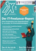 Cover: IX : Magazin f&uuml;r professionelle Informationstechnik - Heise